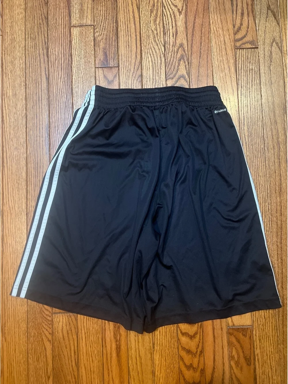 Adidas Black Athletic Shorts with FBU Logo, Size M